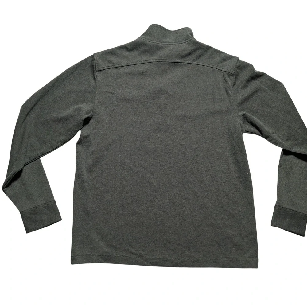 Fuzzy's Vodka x Brooks Brothers Men Medium Mock Neck Pullover Olive Green EUC